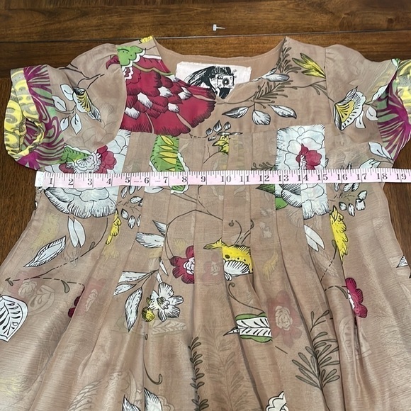 Lucca baby doll short sleeves floral print mini dress - Picture 14 of 15